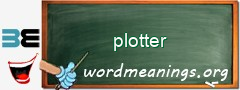 WordMeaning blackboard for plotter